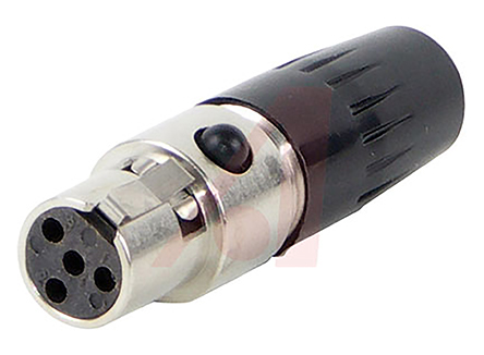 Switchcraft Cable Mount XLR Connector, Female, 125 V ac, 4 Way, Silver Plating