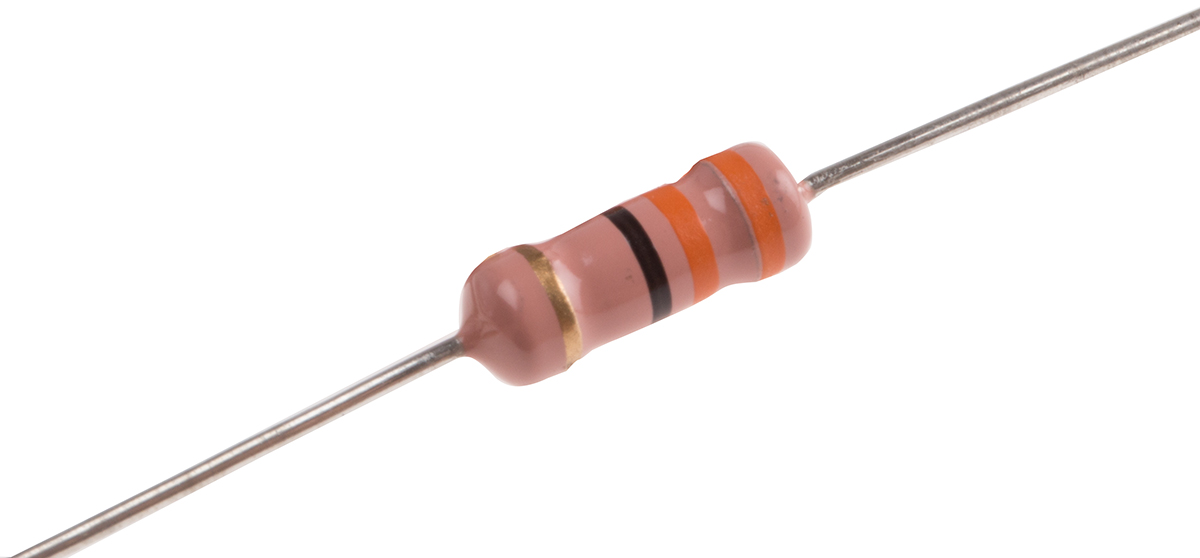 RS PRO 33Ω Carbon Film Resistor 2W ±5%