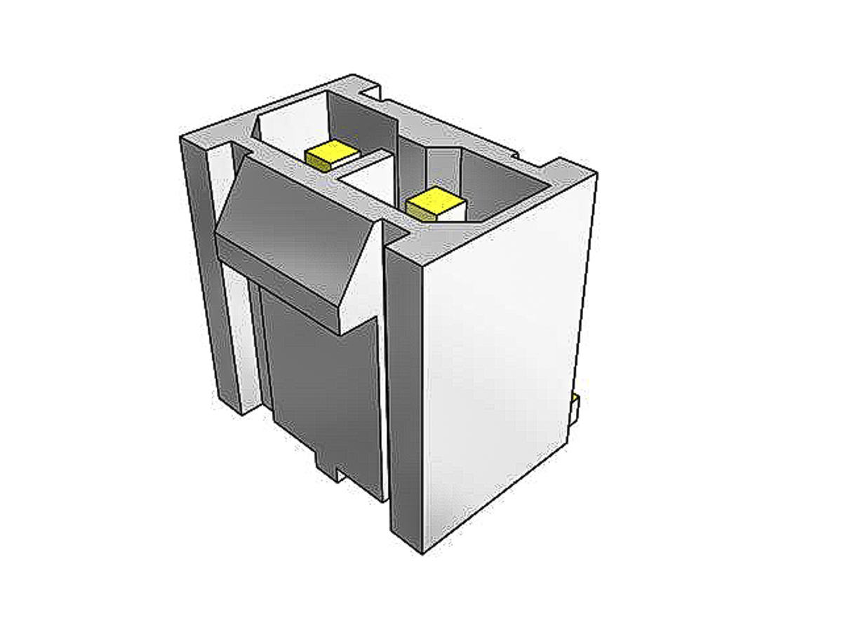 Samtec, IPBD Male Crimp Connector Housing, 4.19mm Pitch, 2 Way, 1 Row
