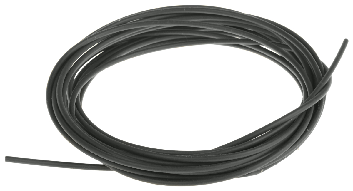 HellermannTyton Heat Shrink Tubing, Black 1.6mm Sleeve Dia. x 5m Length 2:1 Ratio, TF21 Series
