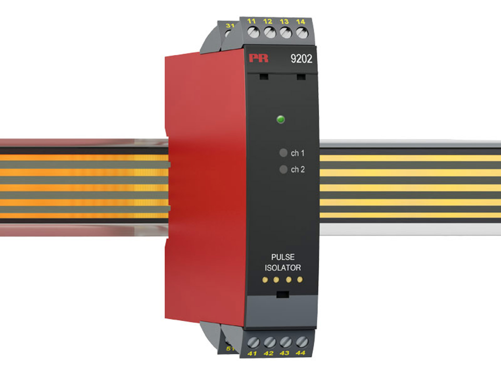 PR Electronics 9200 Series Signal Conditioner, NAMUR Sensor, Switch Input, NPN, Relay Output, 19.2 → 31.2V dc