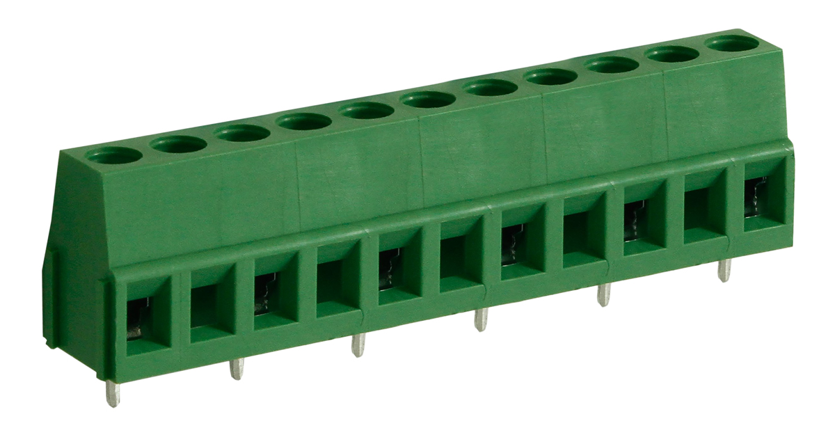 RS PRO PCB Terminal Block, 6-Contact, 10mm Pitch, Through Hole Mount, 1-Row, Screw Termination
