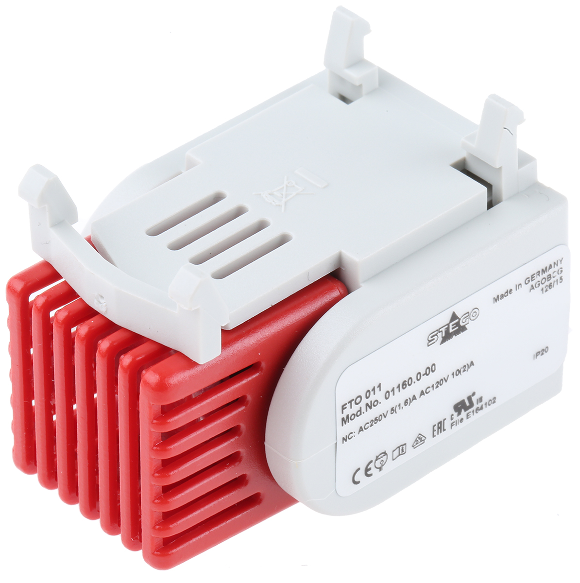STEGO NC Enclosure Thermostat, 120 → 250 V ac