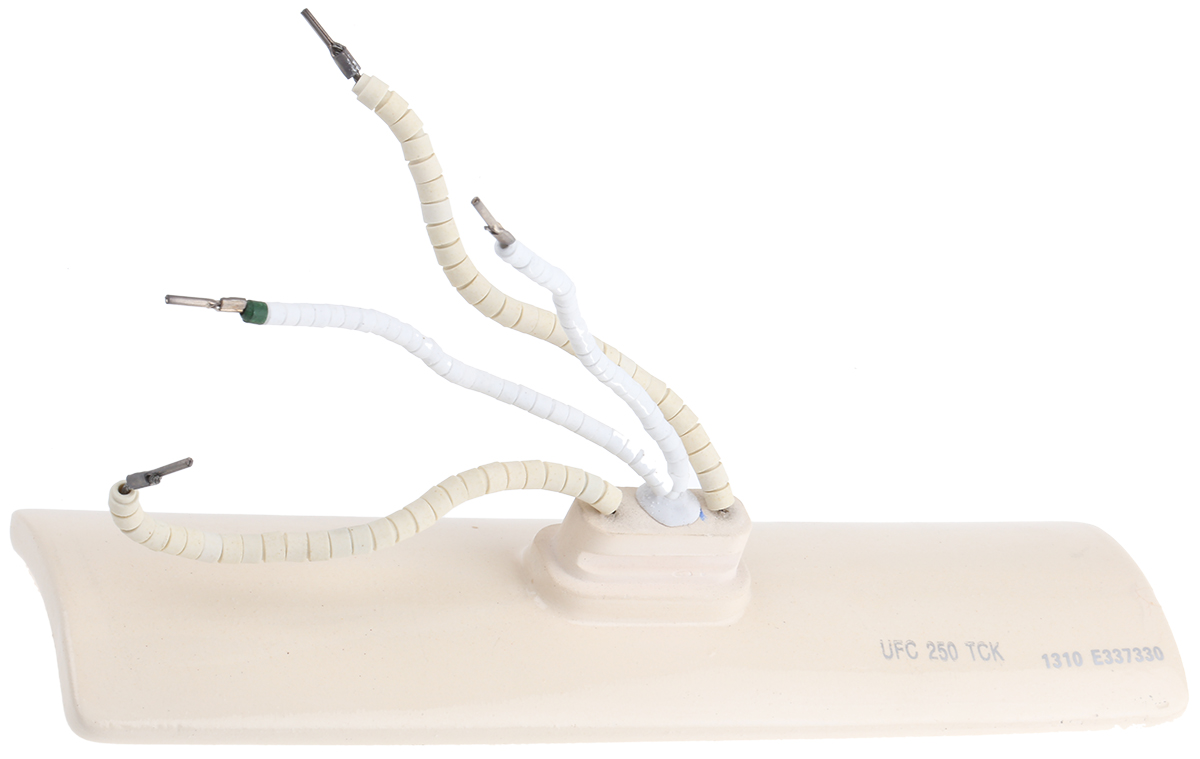 RS PRO Ceramic Heating Element, 245mm, 250 W, 230 V ac