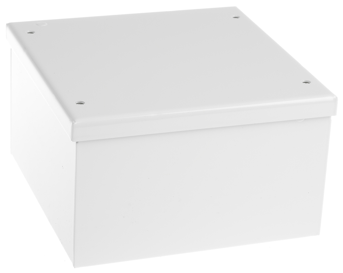 RS PRO Grey Cold Rolled Steel Instrument Case, 150 x 150 x 90mm