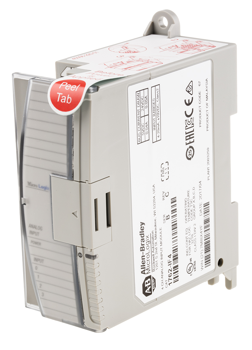 Allen Bradley 1762 Series PLC I/O Module for Use with MicroLogix 1100 Series, MicroLogix 1200 Series, MicroLogix 1400