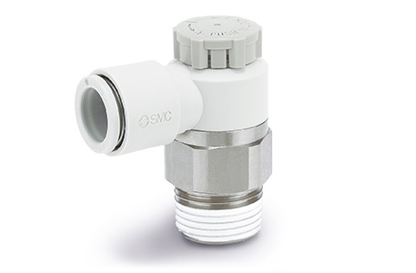 SMC AS Series Threaded Flow Controller, M5 x 0.8 Inlet Port, 3mm Tube Inlet Port x 5/32in Tube Outlet Port
