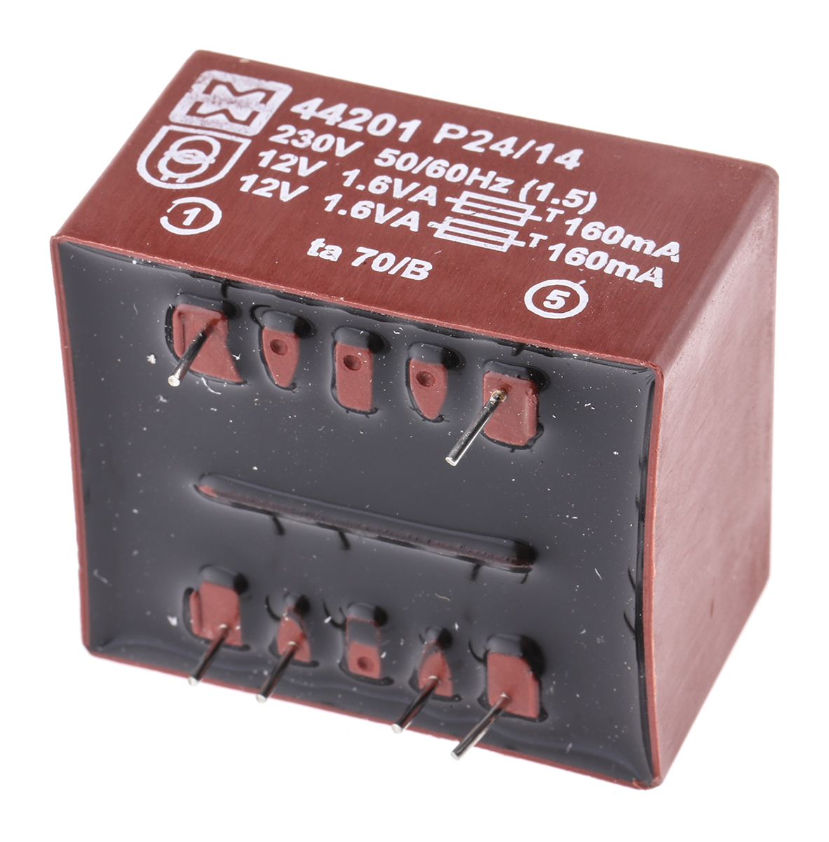 Myrra 12V ac 2 Output Through Hole PCB Transformer, 3.2VA