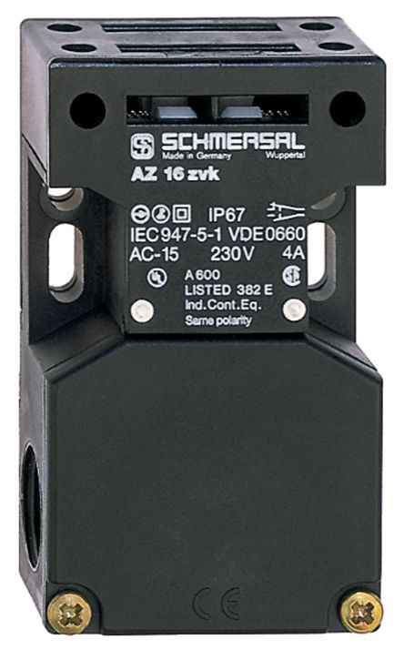 Schmersal AZ 16 Safety Interlock Switch, 2NC/1NO, Keyed Actuator Included, Glass Fibre Reinforced Thermoplastic