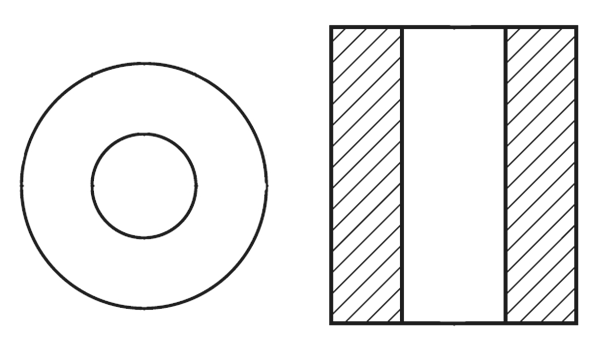 FERROXCUBE Ferrite Sleeve, 9.5 Dia. x 19.05mm, For EMI Suppression, Apertures: 1, Diameter 4.75mm