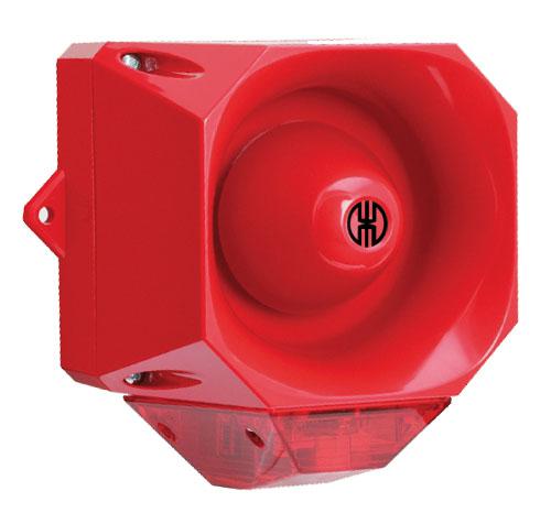 Werma 441 Series Red Sounder Beacon, 9 → 60 V, IP65, Wall Mount, 105dB at 1 Metre