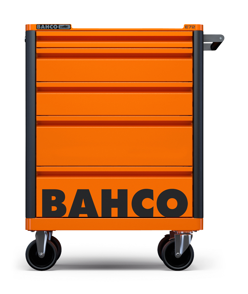 Bahco 5 Drawer Solid Steel Wheeled Tool Trolley