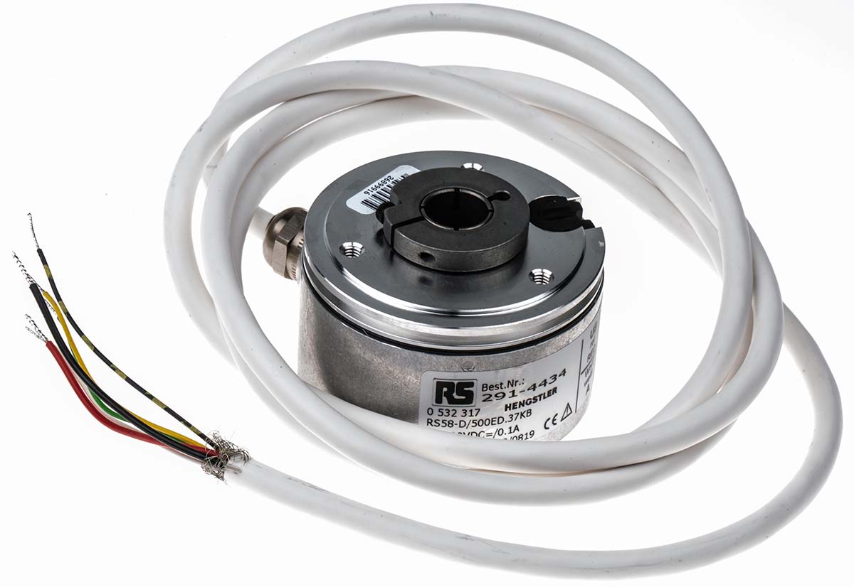 Hengstler RI58-D Series Incremental Incremental Encoder, 500 ppr, Push Pull Signal, Hollow Type, 12mm Shaft