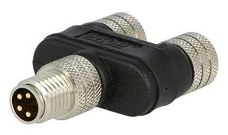 Brad from Molex 4 Pole M8 Plug to 4 Pole M8 Socket Adapter
