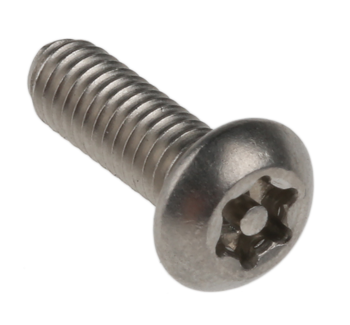 RS PRO Plain Button Stainless Steel Tamper Proof Security Screw, M4 x 12mm