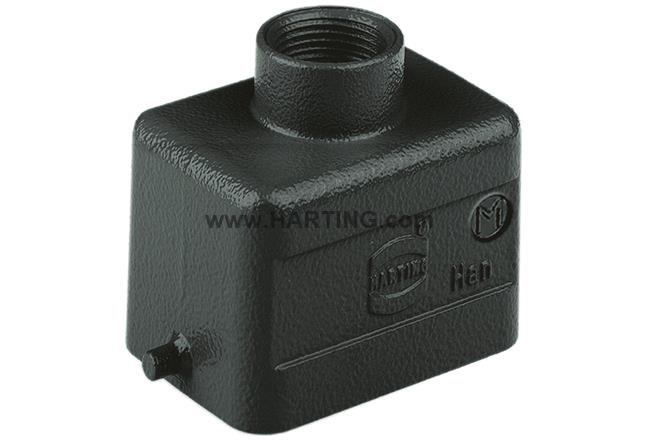 HARTING Han M Heavy Duty Power Connector Hood, M20 Thread, Top Entry