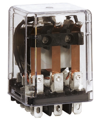 TE Connectivity Panel Mount Power Relay, 120V ac Coil, 10A Switching Current, 3PDT