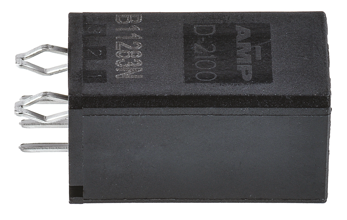 TE Connectivity Dynamic 2000 Series Straight Through Hole PCB Header, 3 Contact(s), 2.5 mm Pitch, 1 Row, Shrouded