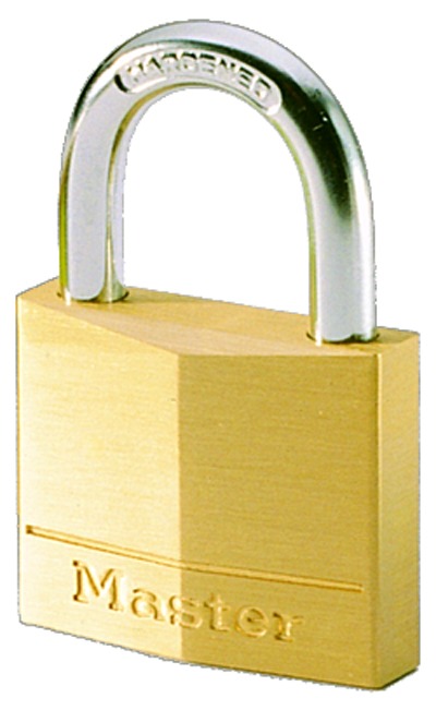 Master Lock Padlock Brass Padlock, 5mm Shackle, 30mm Body