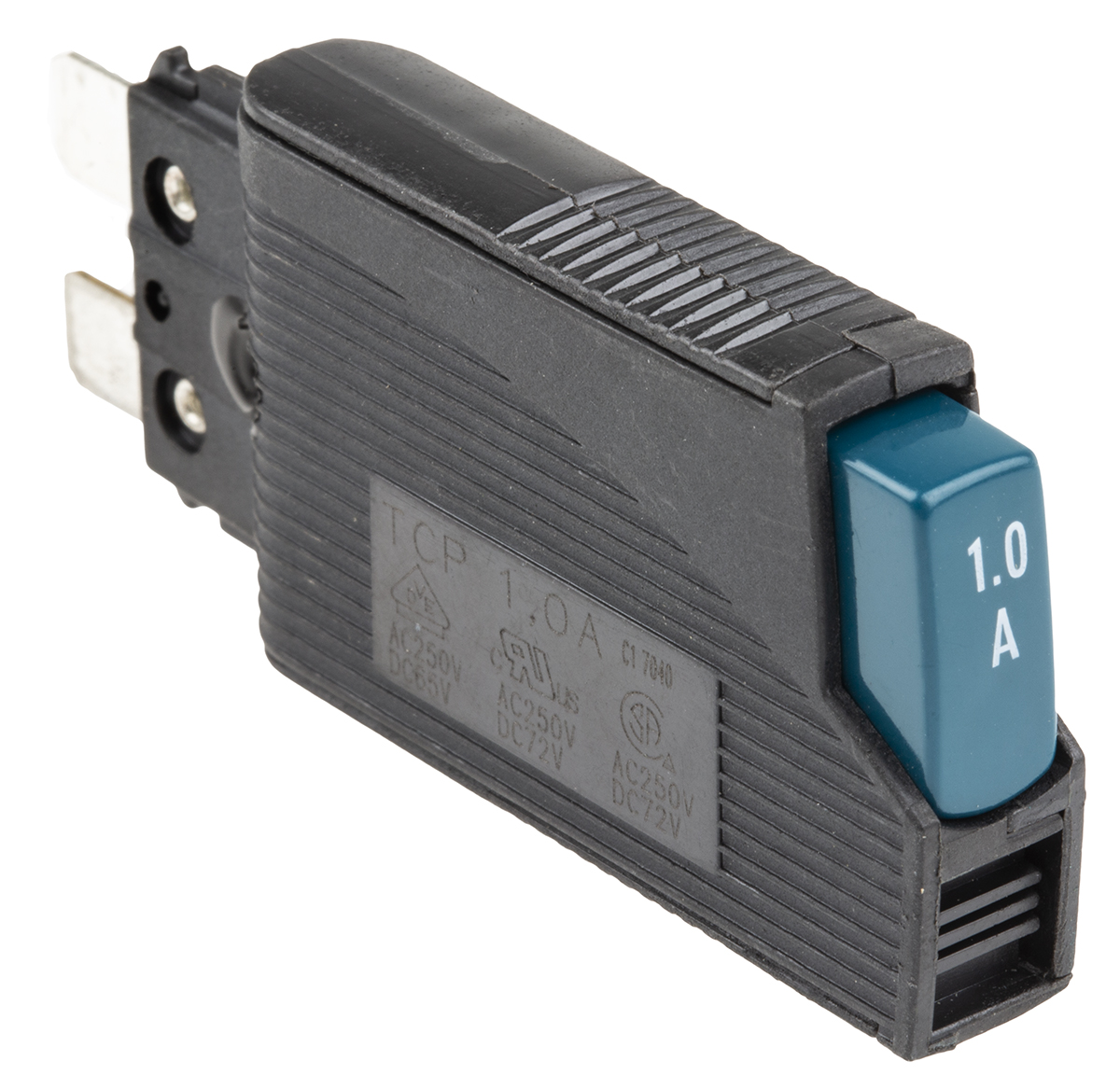 Phoenix Contact Thermal Circuit Breaker - TCP 1A  Single Pole 250V ac Voltage Rating On Base Element, 1A Current Rating