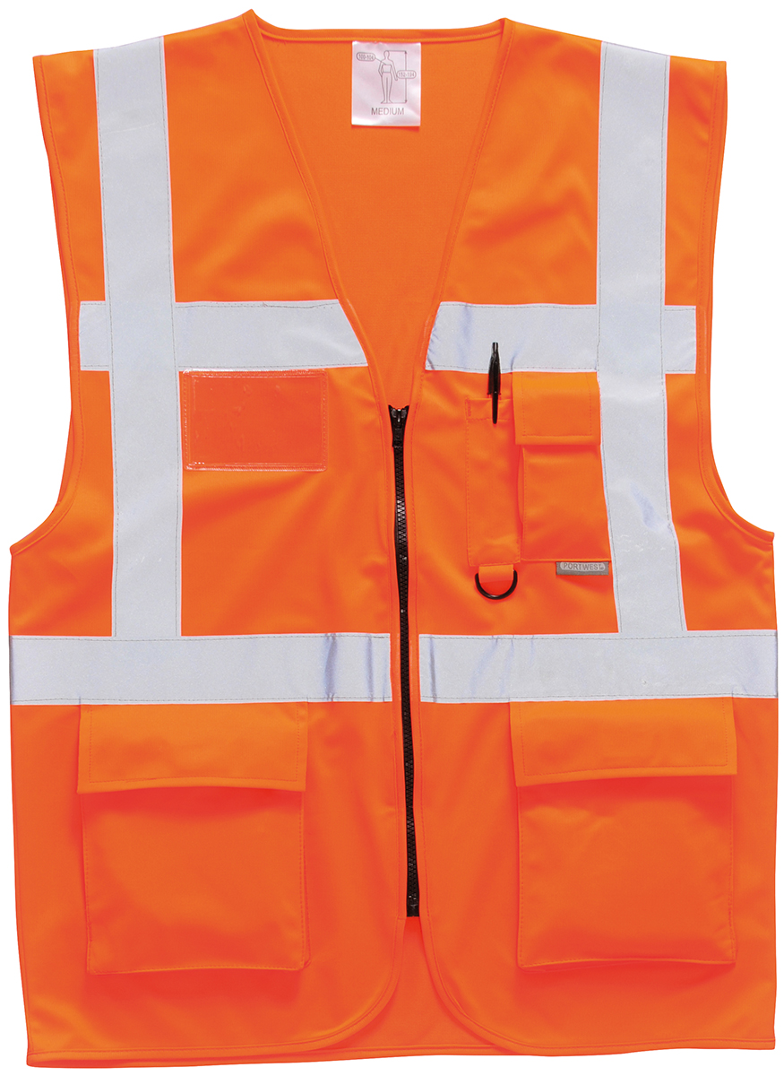 Portwest Orange Hi Vis Vest, M