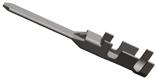 TE Connectivity Dynamic 3000 Series Male Crimp Terminal, 16AWG Min, 14AWG Max
