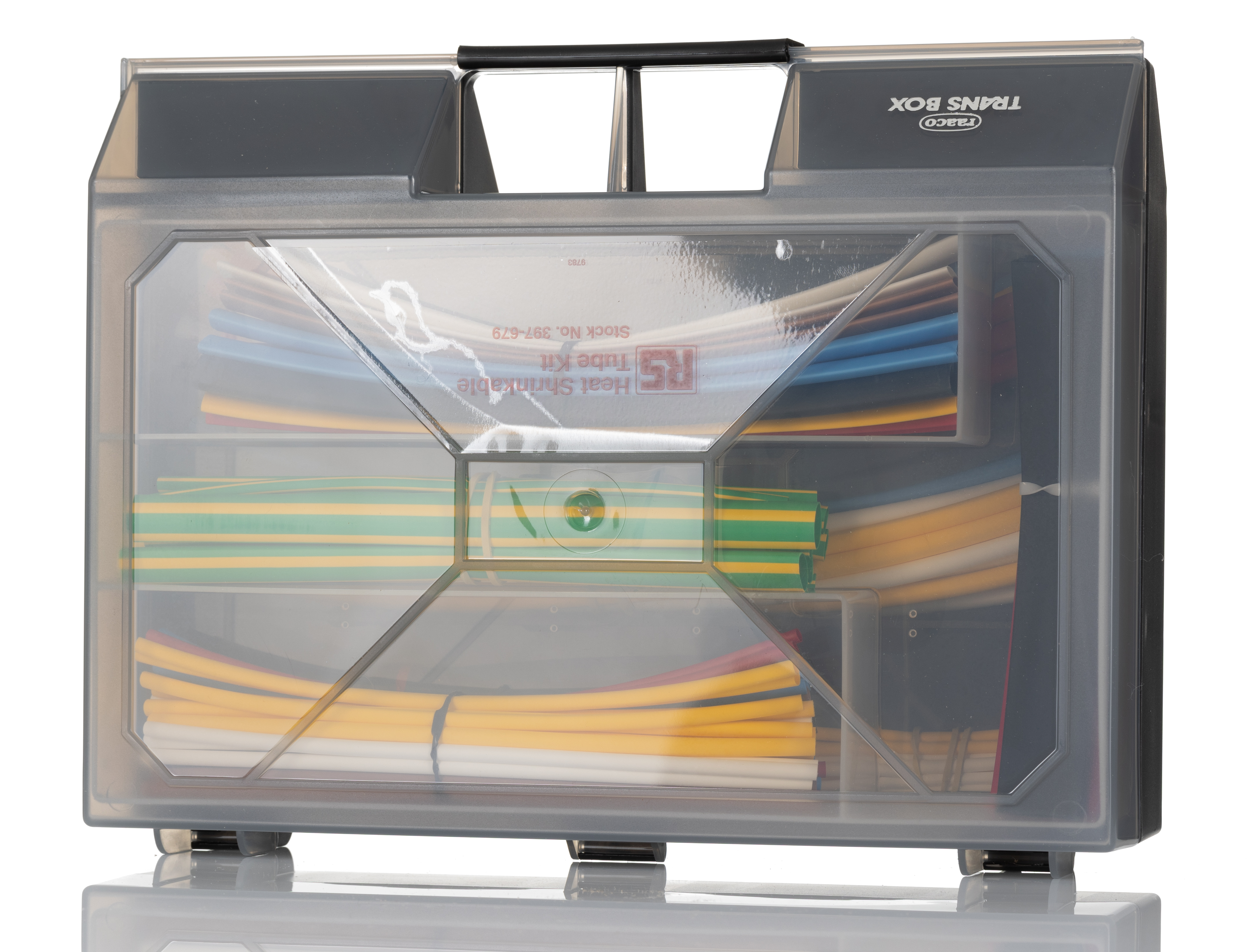 RS PRO Adhesive Lined Heat Shrink Tubing Kit, Black, Blue, Brown, Green/Yellow, Red, White, Yellow 2.4mm Sleeve Dia.