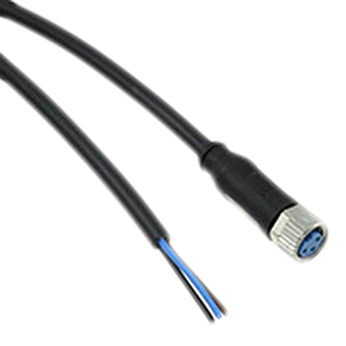 TE Connectivity Female 3 way M8 to Unterminated Free End Sensor Actuator Cable, 1.5 m