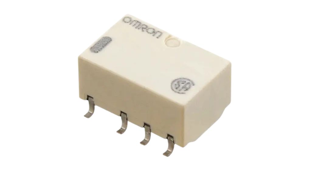 Omron Surface Mount Signal Relay, 12V dc Coil, 1A Switching Current, DPDT
