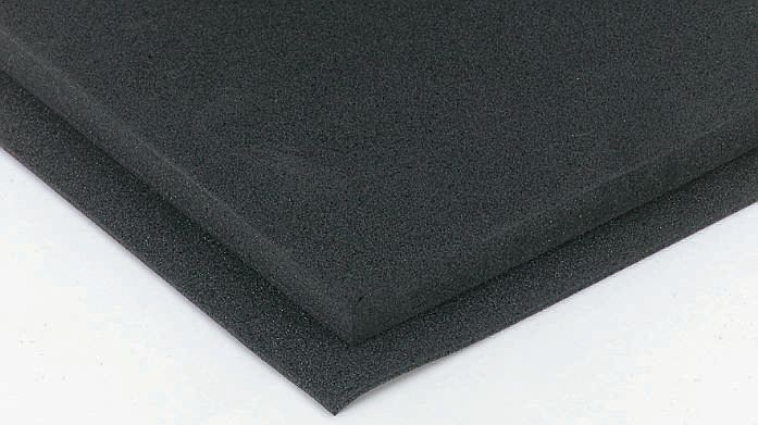 RS PRO Black Polyethylene Rubber Sheet, 1m x 2m x 10mm, -70°C to 110°C
