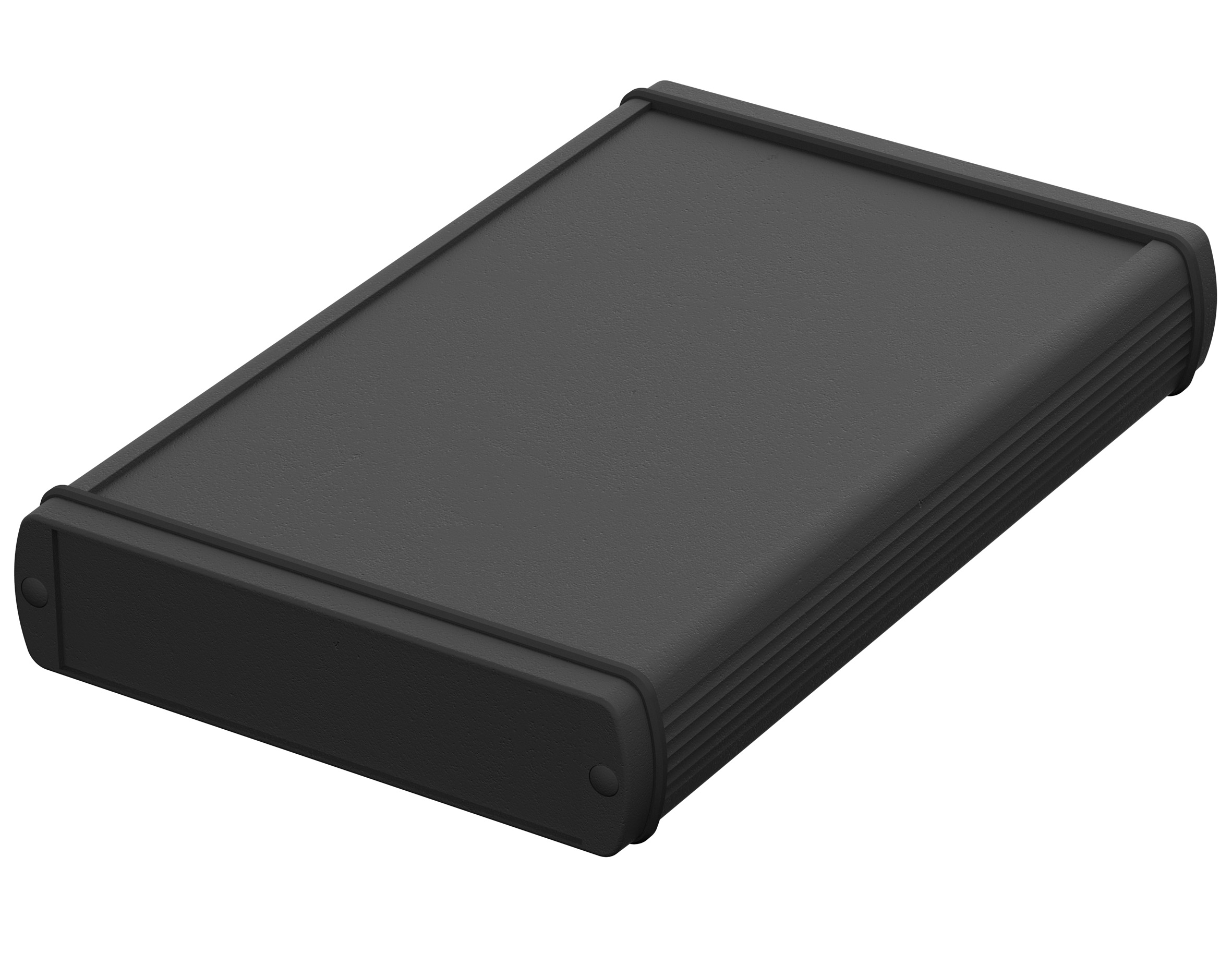 Bopla Alubos (Set) Series Black Aluminium General Purpose Enclosure, IP65, Black Lid, 138 x 34 x 200mm