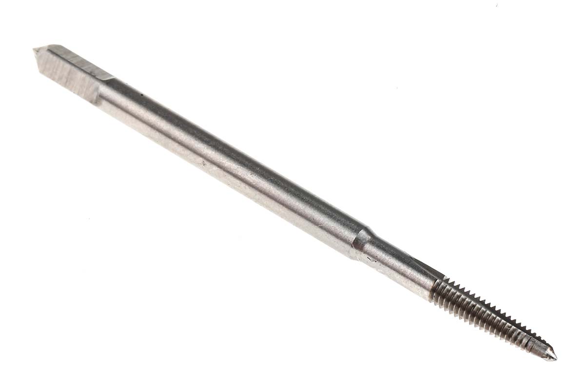 RS PRO Threading Tap HSS 1-Piece 0.4mm Pitch Metric Standard Manual or machine tap M2 Thread