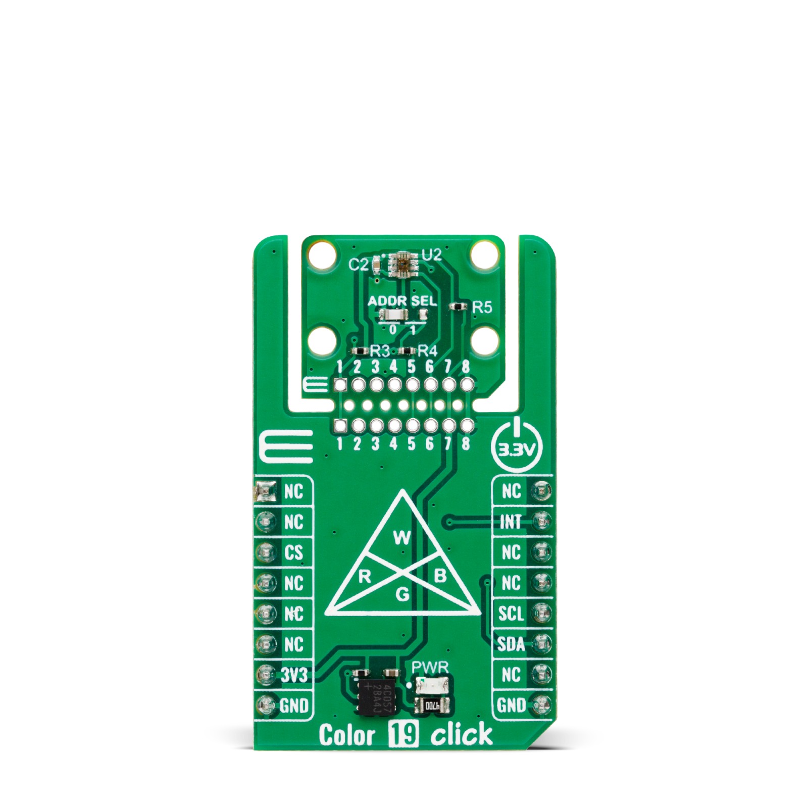 MikroElektronika Colour 19 Click Colour Sensor Sensor Board for I2C Color And Light Intensity Measurement