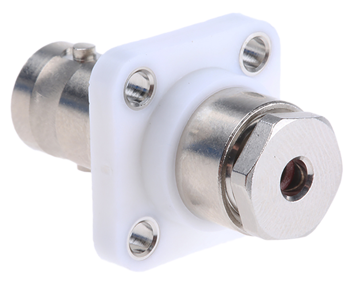 Radiall, Jack Flange Mount BNC Connector, 50Ω, Clamp Termination, Straight Body