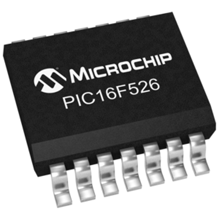 Microchip, 8 bit PIC Microcontroller, 64 MHz, 1.5kB FLASH, 14-Pin SOIC