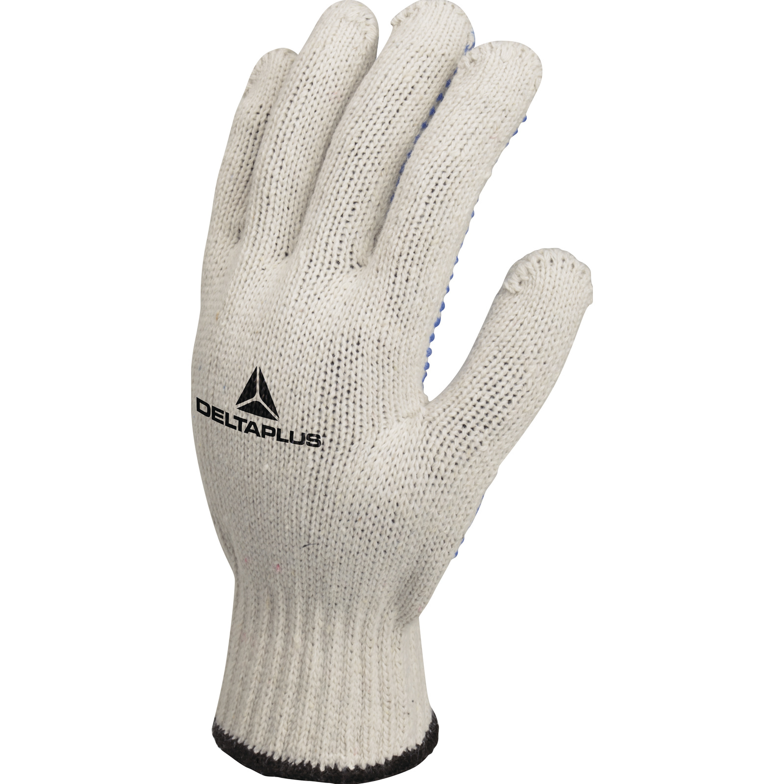 Delta Plus TP169 White Cotton, Polyester Work Gloves, Size 9, Polyvinyl Chloride Coating