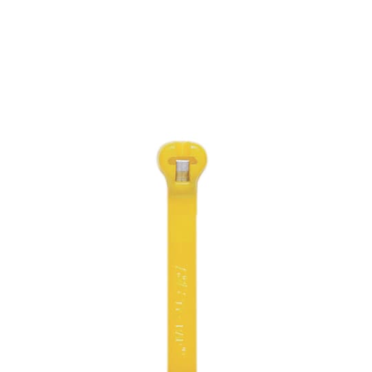 Thomas & Betts Cable Ties, , 137mm x 3.6 mm, Yellow Nylon, Pk-1000