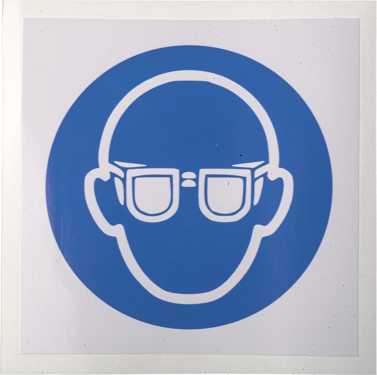 RS PRO Vinyl Mandatory Eye Protection Sign With Pictogram Only Text
