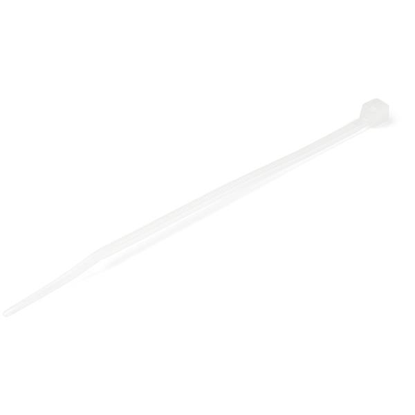 StarTech.com Cable Tie, Cable Ties, 100mm x 2.5 mm, White Nylon, Pk-100