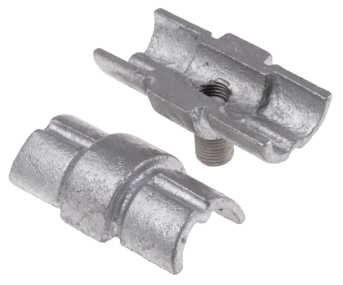 RS PRO Joint Clamp, Connecting Component, Strut Profile Type 2, Round Tube Size Type 2