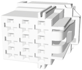 TE Connectivity, AMP MCP 2.8 Automotive Connector Socket Natural 9 Way 7-968971-1
