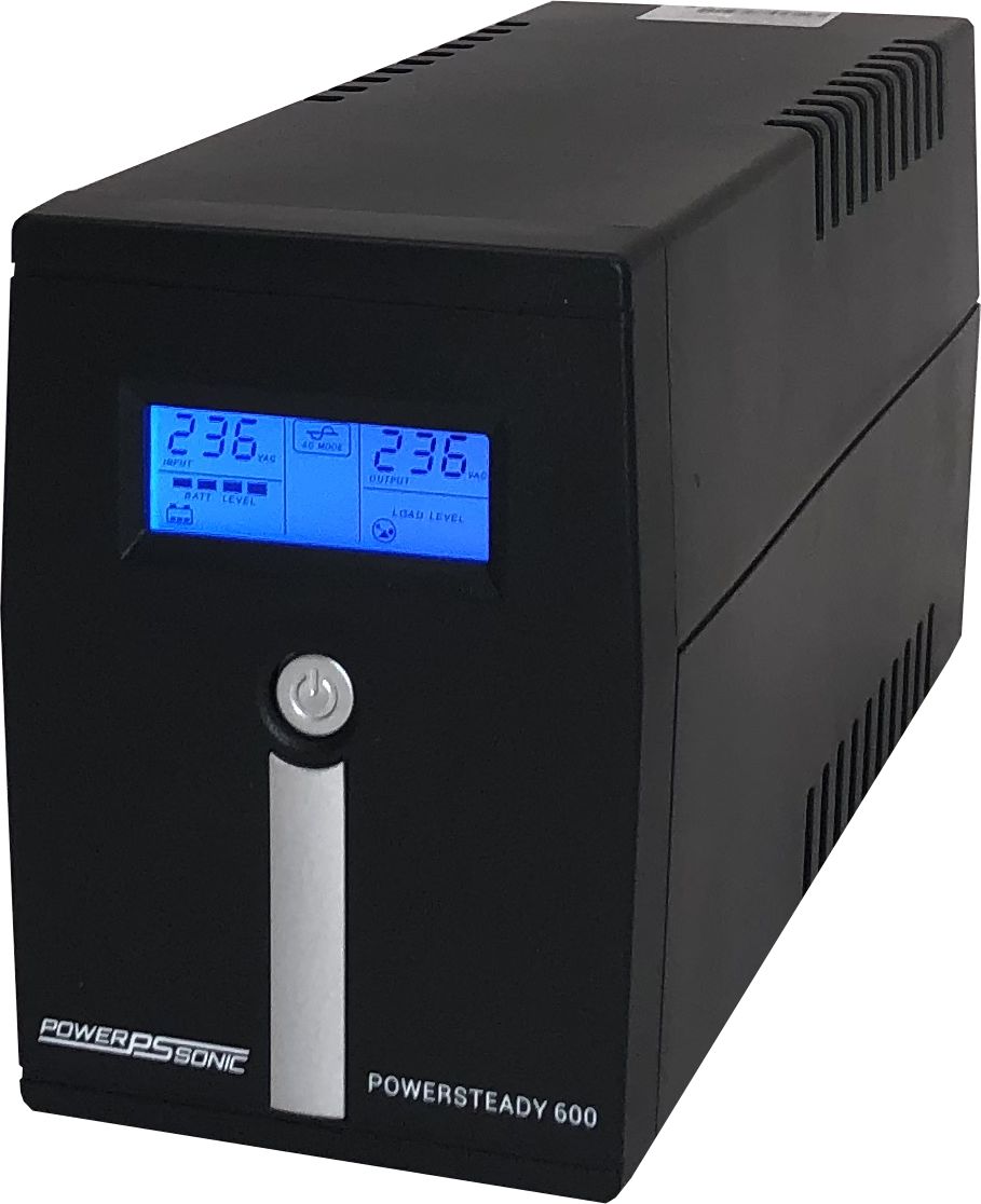 Power Sonic 110/120 V ac, 220 → 240 V ac Input Surface Mount UPS, 600VA (600VA), PowerSteady 600