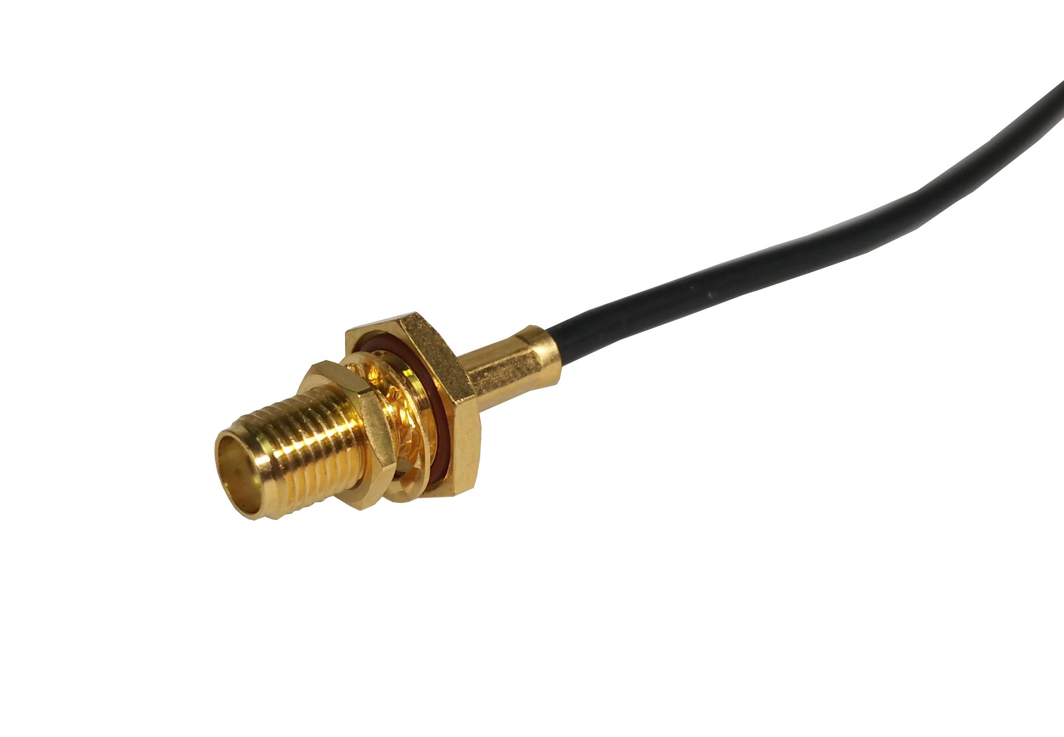 Huber+Suhner, Jack Cable SMA Connector, Crimp Termination, Straight Body