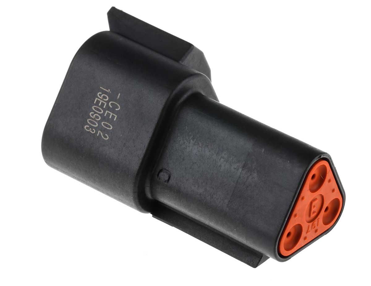 Deutsch, DT Automotive Connector Socket Black 3 Way DT04-3P-CE02