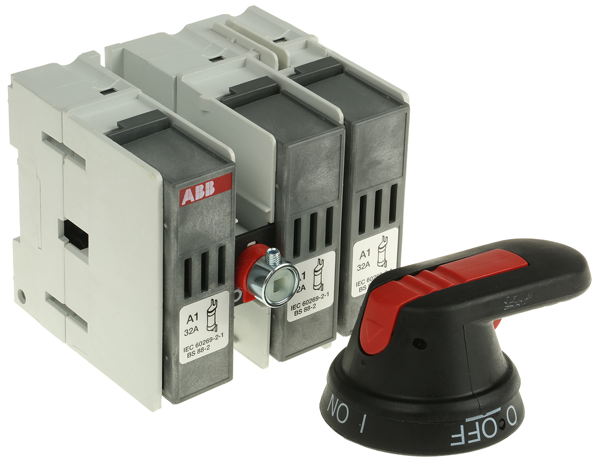 ABB Fuse Switch Disconnector, 3 Pole, 32A Max Current