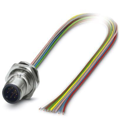 Phoenix Contact Straight Male M12 to Male M12 Sensor Actuator Cable, 500mm