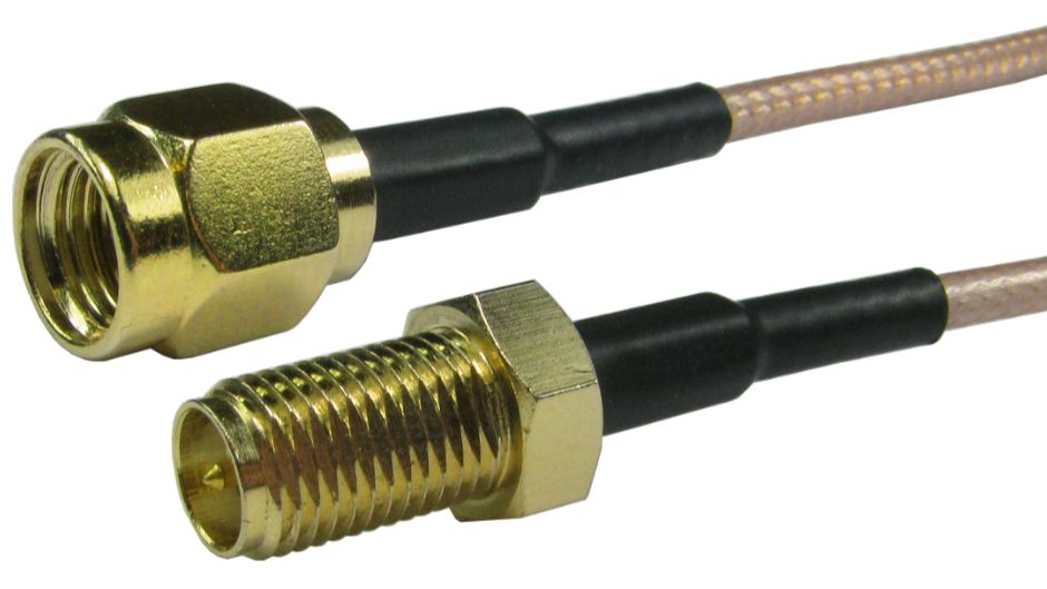 RS PRO, 5 m, Reverse SMA Coaxial, Terminated 50 Ω