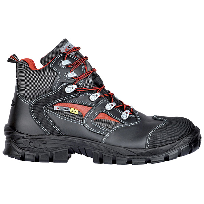 Cofra SIGURTH ESD S3S CI LG FO SR Black/Grey ESD Safe Non Metallic Toe Capped Safety Boots, UK 10, EU 44