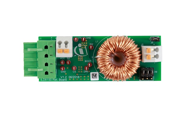 Infineon REF_ILD8150_DC_1.5A Buck Regulator for ILD8150E 80V LED Driver IC for LED Driver