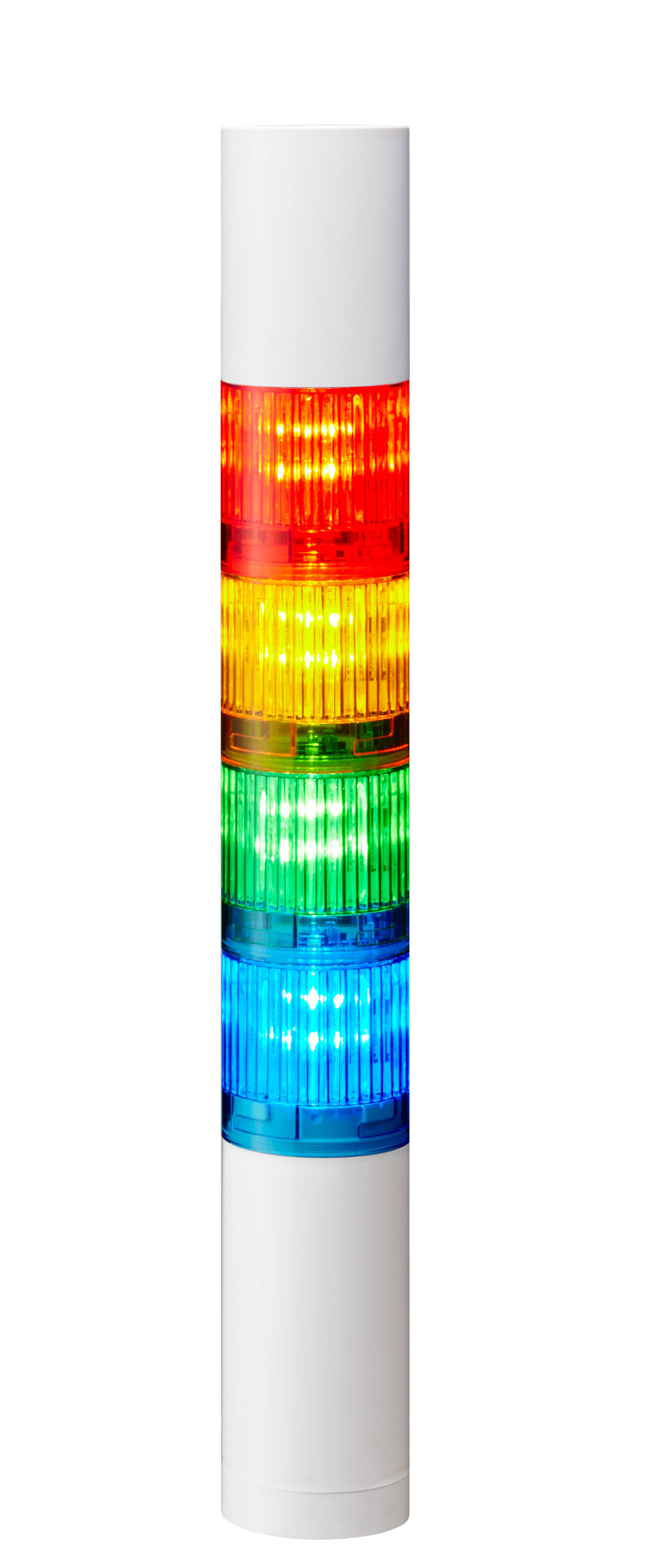 Patlite LR4 Series Coloured Buzzer Signal Tower, 4 Lights, 24 V dc, Direct Mount